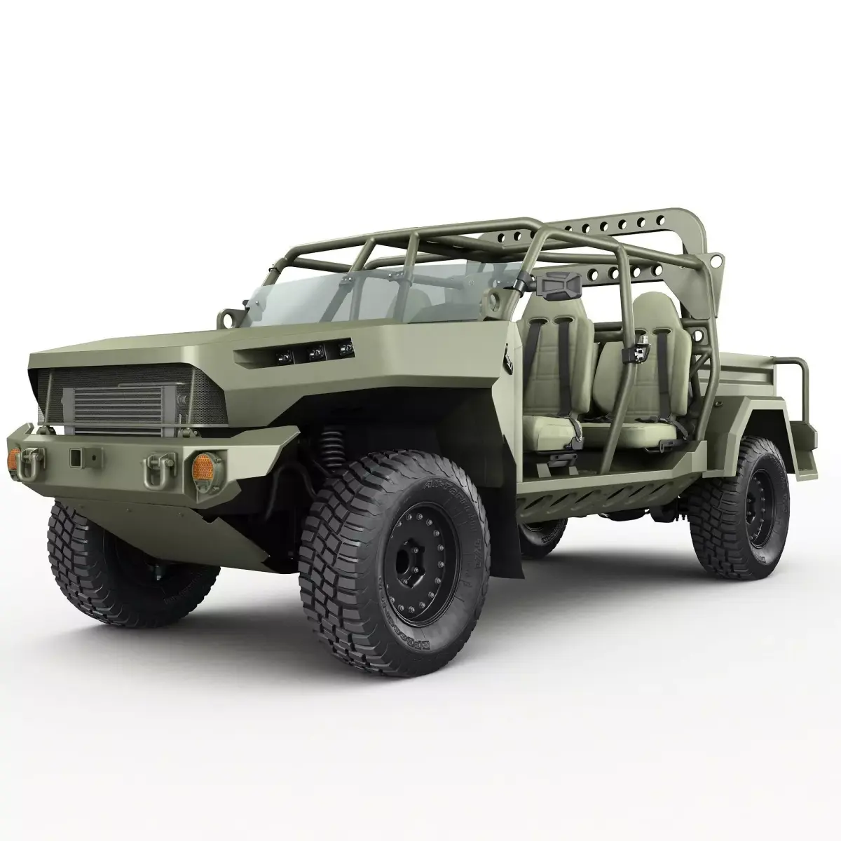Electric Chevy Colorado ZR2 military ISV 3D model
