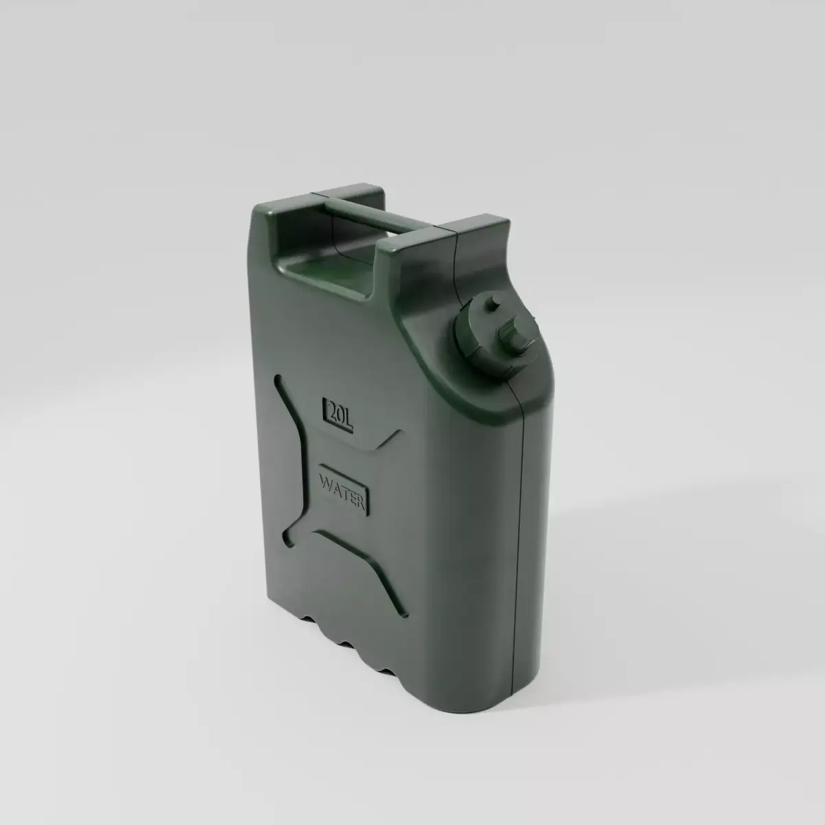 Military Jerry Can Low-poly 3D model