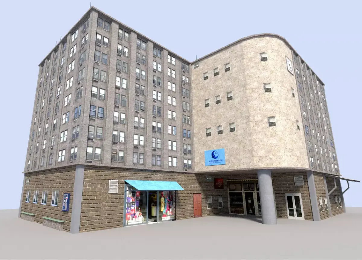city building 4 Low-poly 3D model