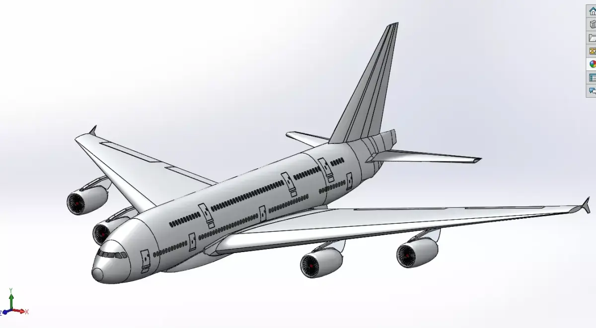 Airbus A380  3D print model
