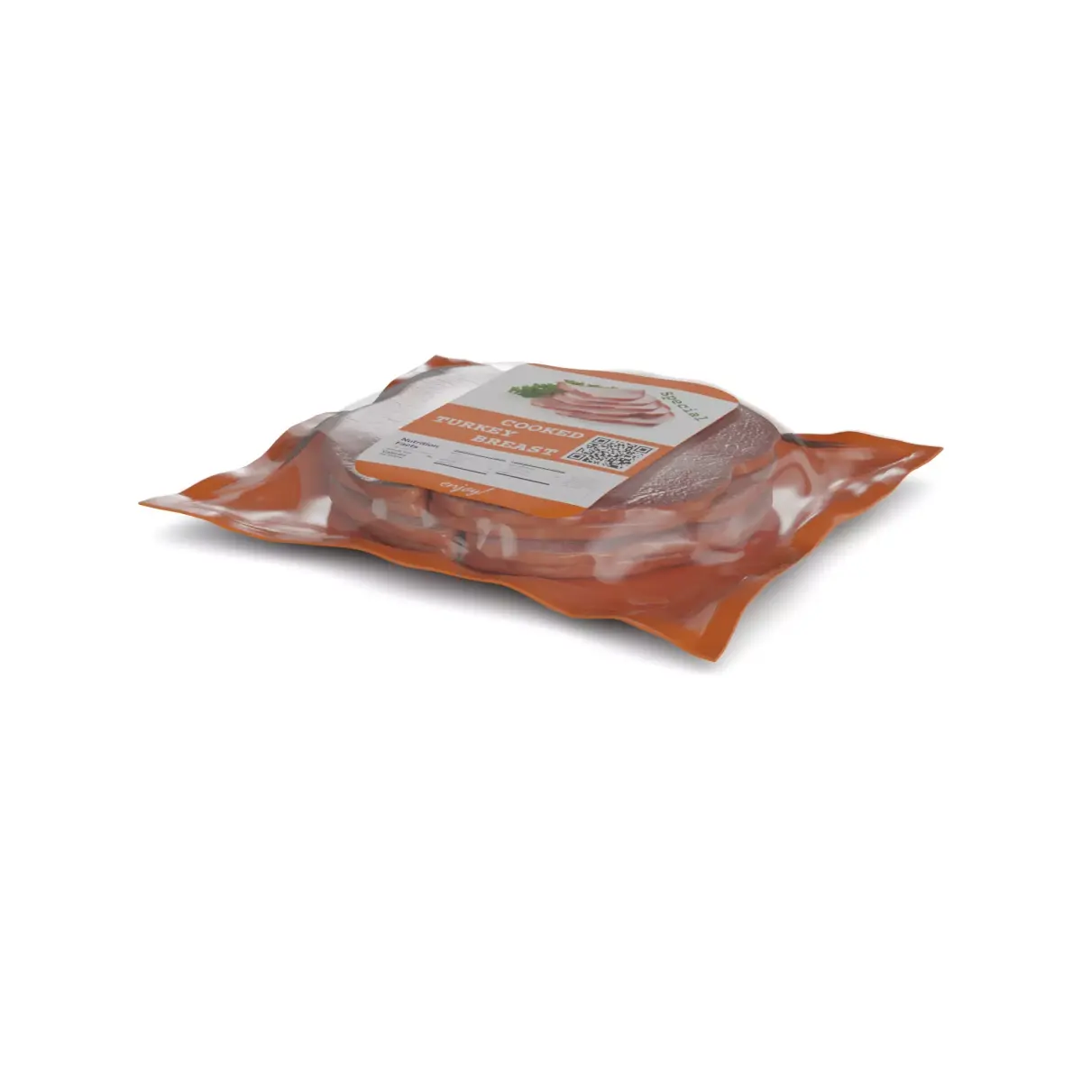 Deli sausages Cooked Turkey Breast 3D model