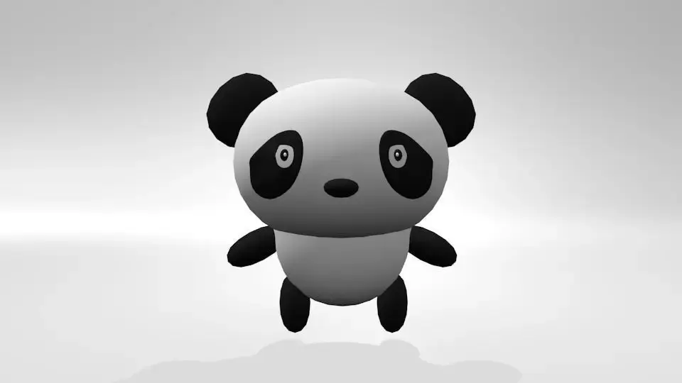 Cartoon Panda 3D model