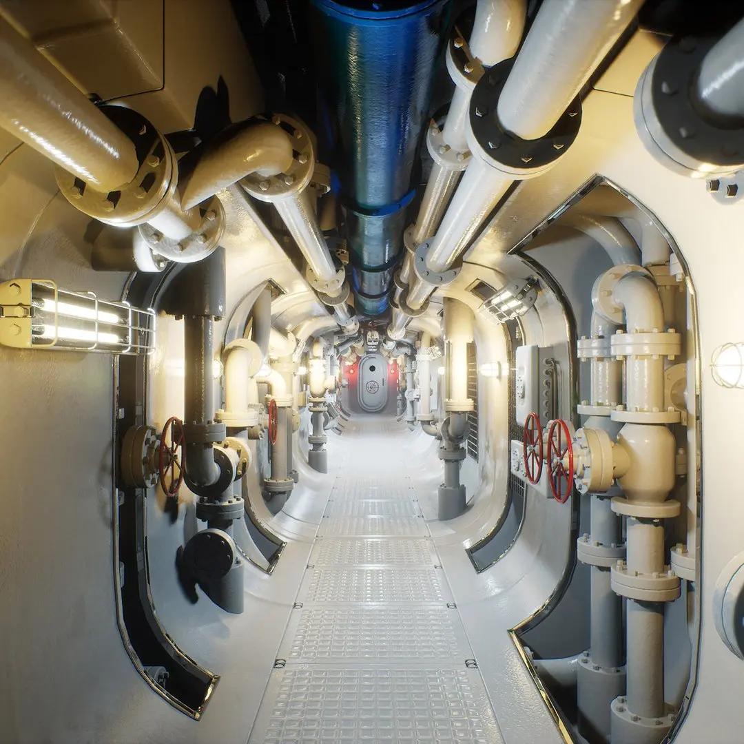 Corridor 002 UE4 3D model