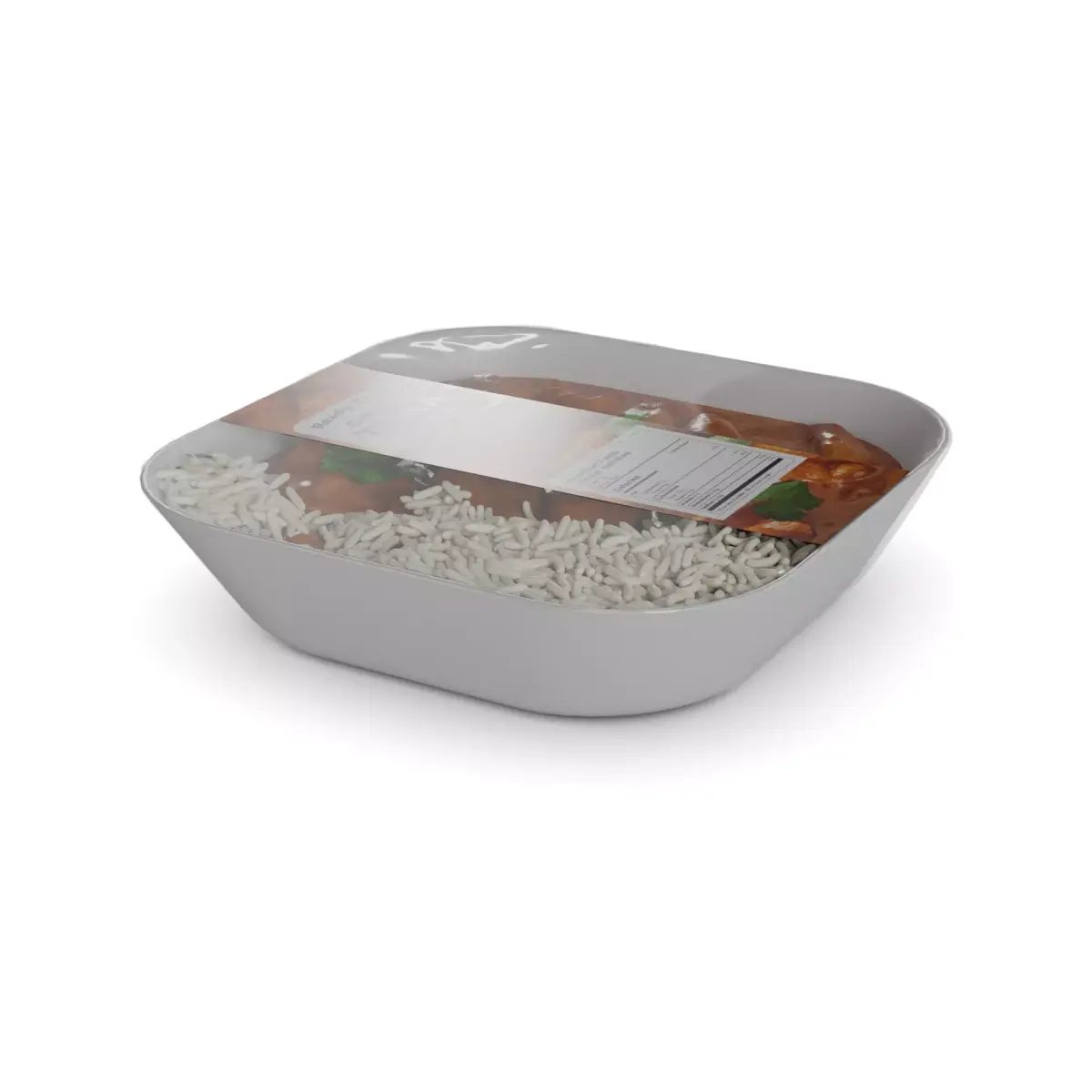 Pasties dumplings and pizzas Chicken Tikka Masala 3D model