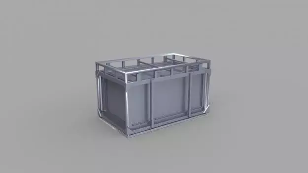 Container metal box 3D model purchase