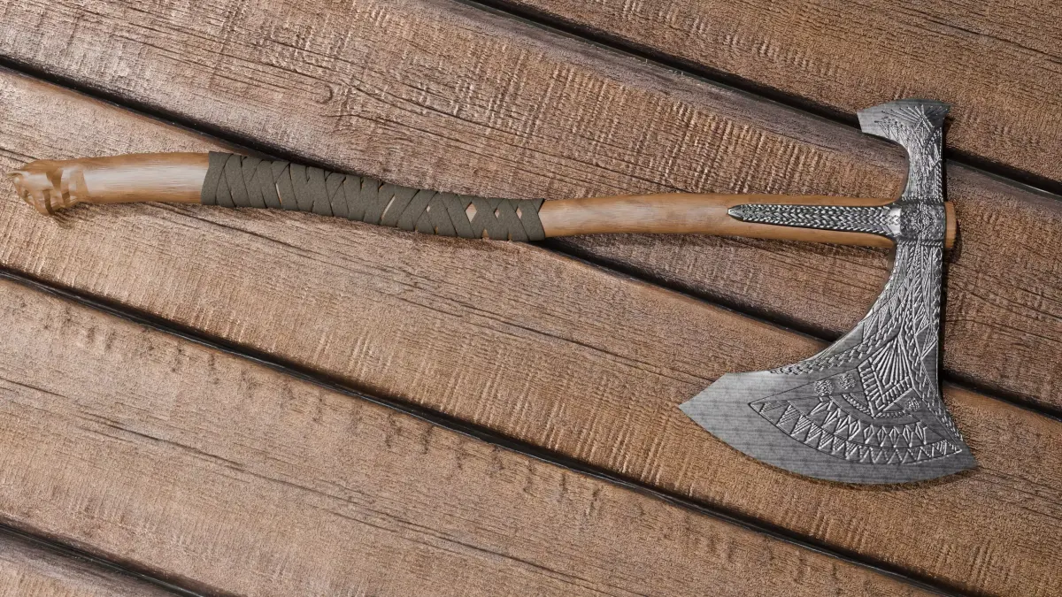 Battle Axe Free low-poly 3D model buy