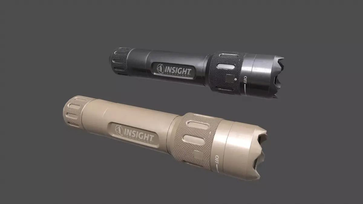Insight WMX200 Weapon Flashlight Low-poly 3D model