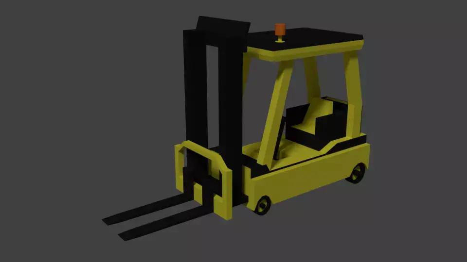 Low Poly Forklift 3D model purchase