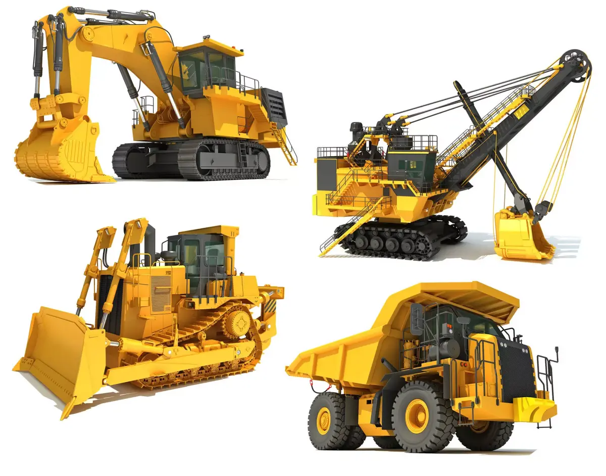 Mining Machinery Equipment 3D Models 3D Model Pack