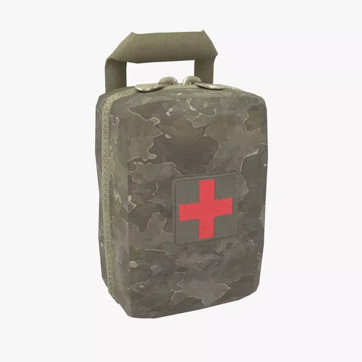 Military First Aid Kit Low-poly 3D model