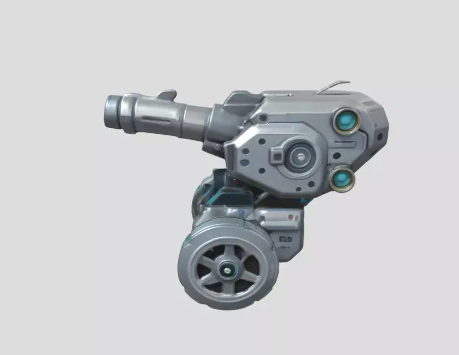 Robotic Vehicle 3D Model PBR Textured Game Ready Sci-fi Asset Low-poly 3D model