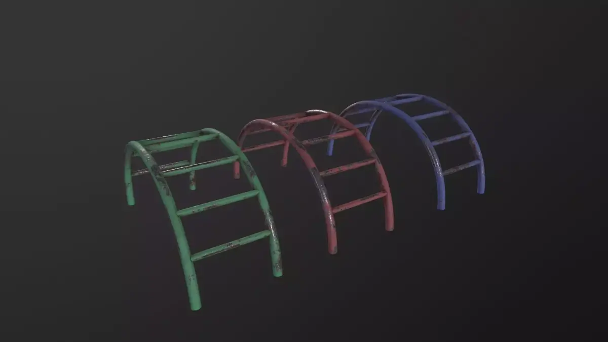 Soviet Oldschool Climber 3D Model Low-poly 3D model
