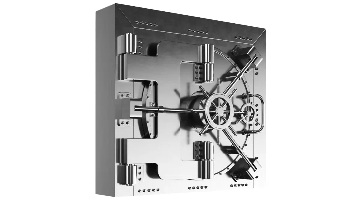 Detailed Bank Vault Door 3D model
