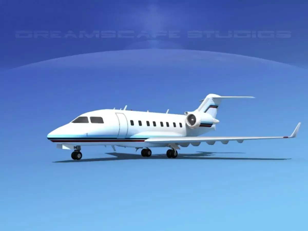 Bombardier Challenger CL-605 V07 3D model