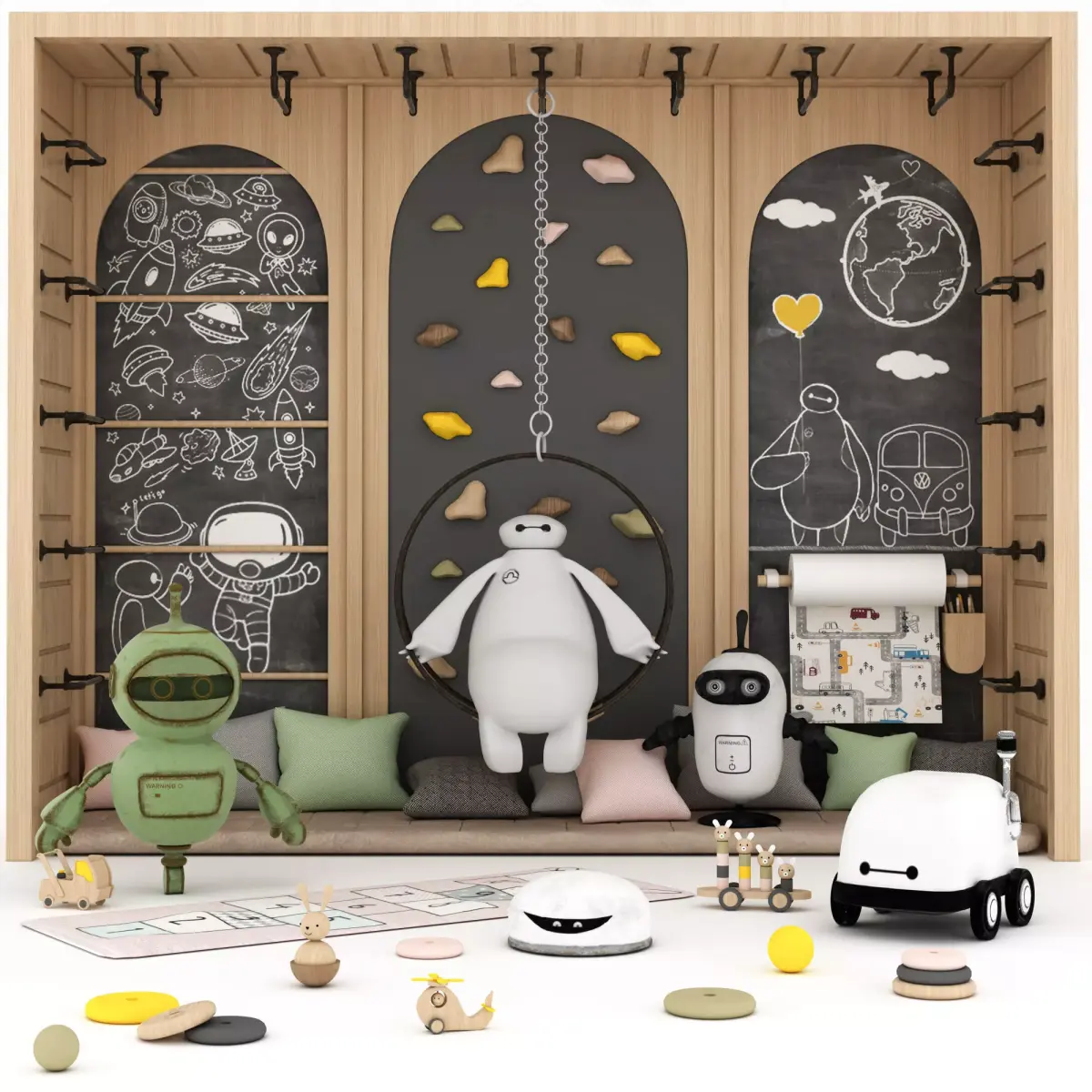 toys and furniture set  3D model