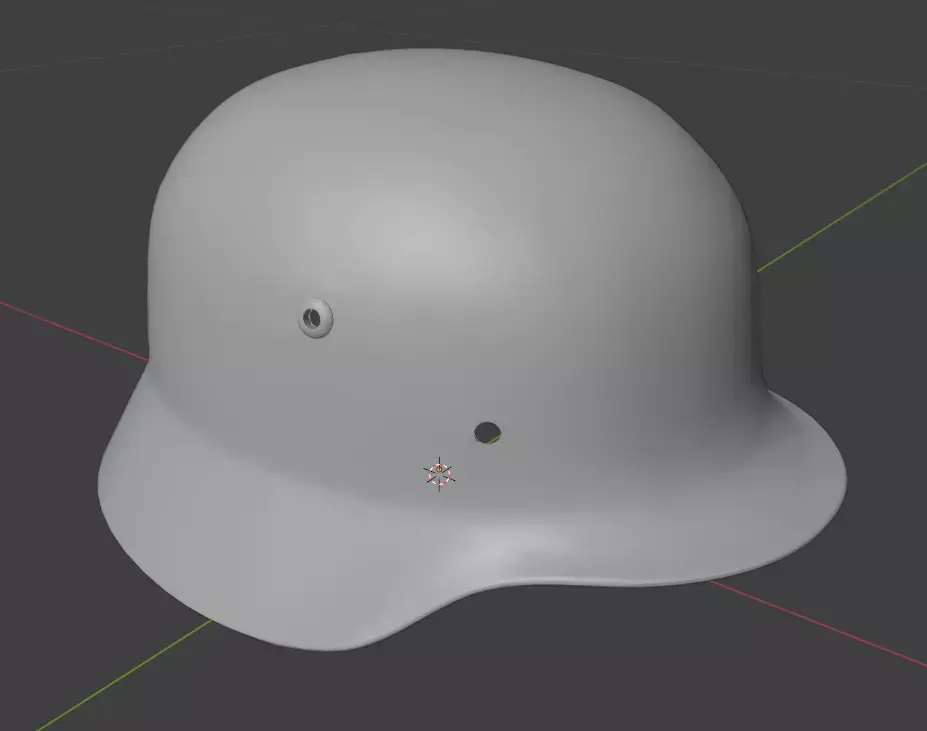 Stahlhelm M35 ET64 Scale 1 to 1 3D model