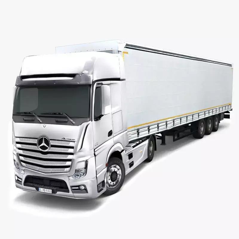 Mercedes Benz Actros Low-poly 3D model