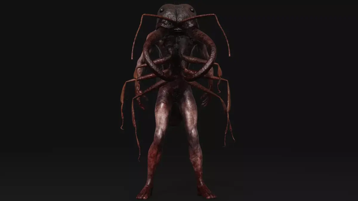 Mutant Ant - Horror Insects Collection Low-poly 3D model