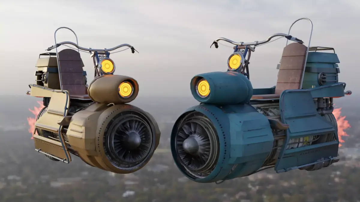 Hover Bike Duo Free Download Free 3D model