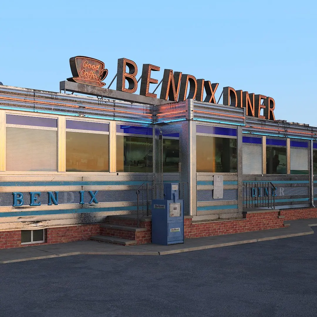 Bendix Diner Fast Food 3D model