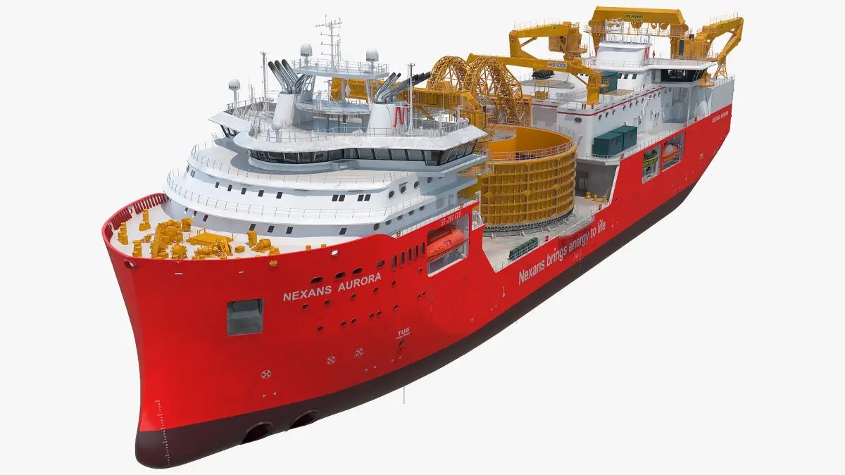 Cable Laying Vessel Nexan Aurora Used 3D model