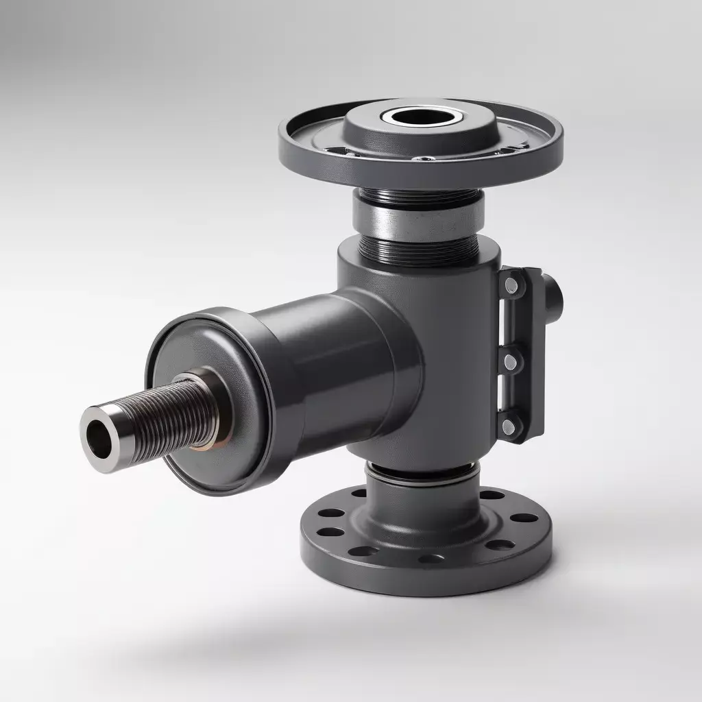 Industrial Valve Flange Assembly 3D model