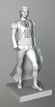 BULLFIGHTER statue of man in armor 3D model