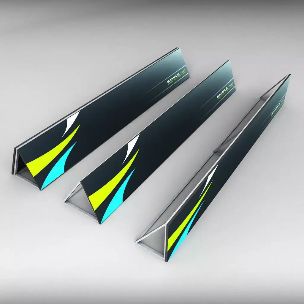 Stadium Advertising Commercial Board low poly Low-poly 3D model