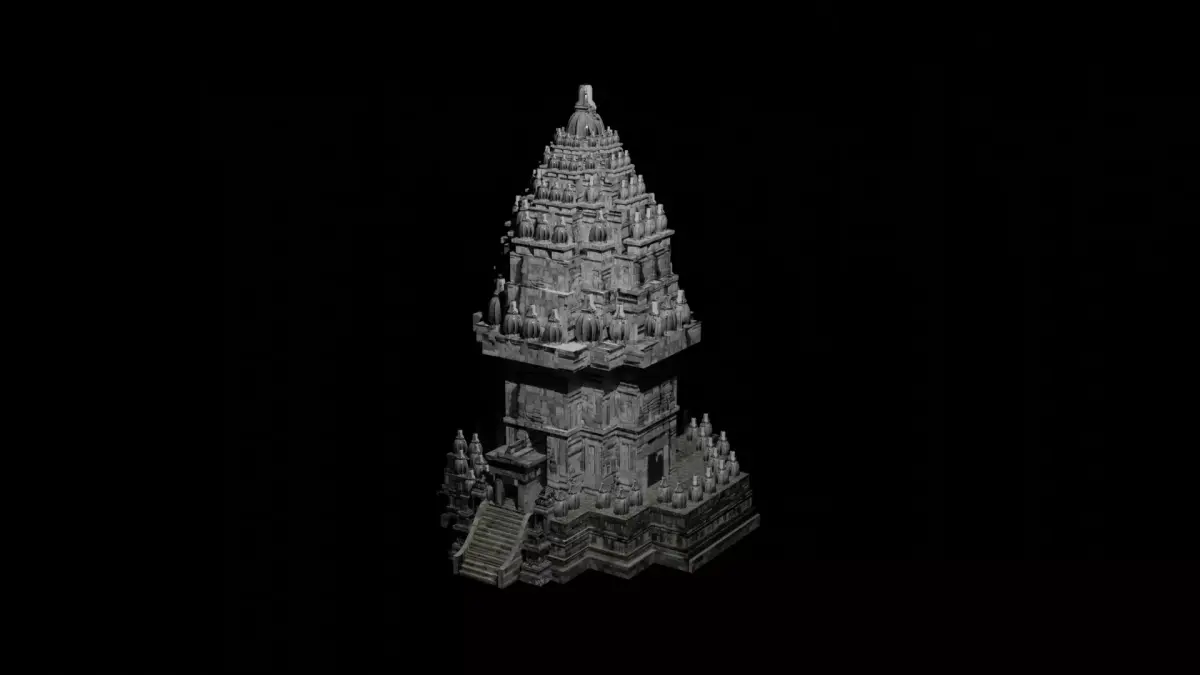 Prambanan Temple 3D model 3D model