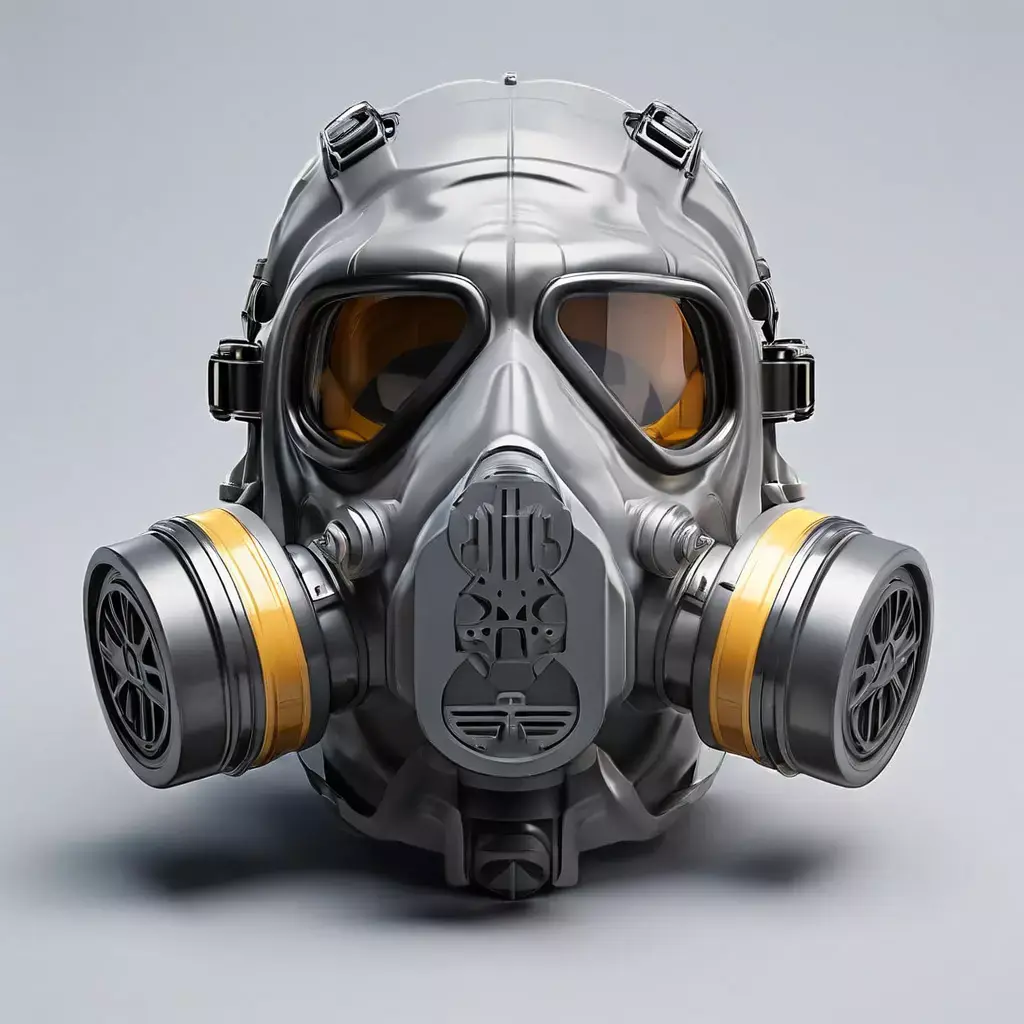 SciFi Gas Mask Helmet 3D Model Low-poly 3D model