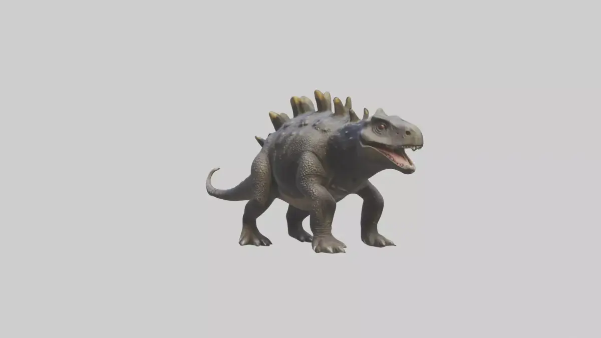 Realistic Ankylosaurus Model Low-poly 3D model