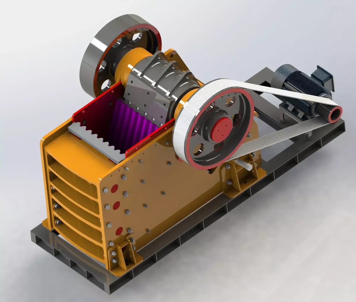 PE 1200x1600 JAW CRUSHER 3D model