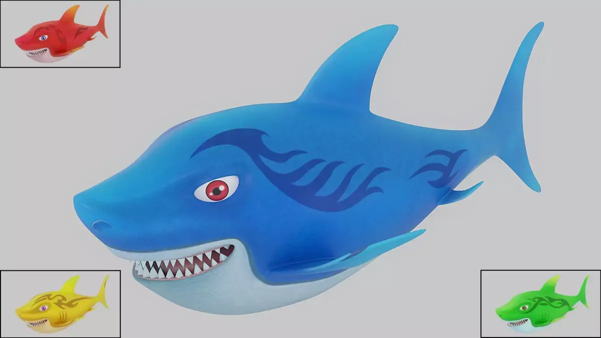 Cartoon Fish 15 Low-poly 3D model