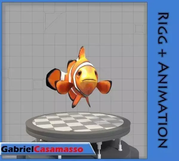 Clown Fish 3D model