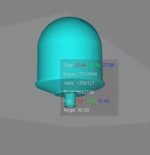 Spherical radar dome 3D model