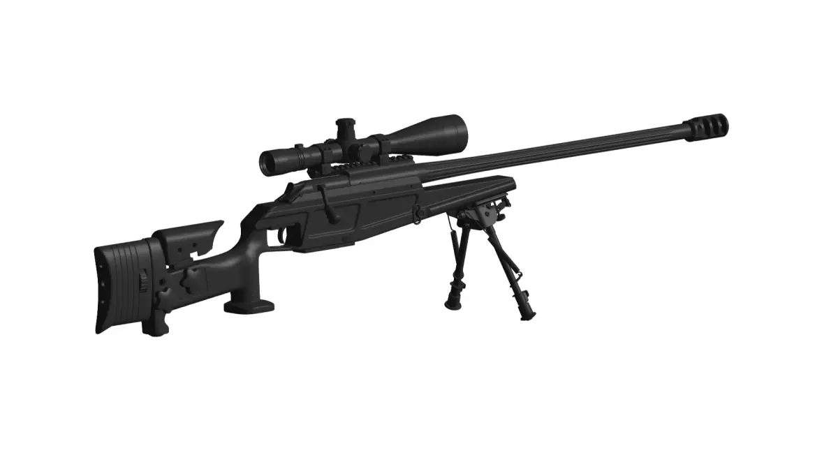 Blaser R93 straight-pull rifle 3D model