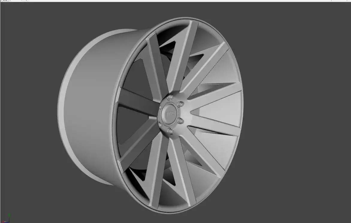 WHEEL BASED on DUB CHR CHROME 3D model