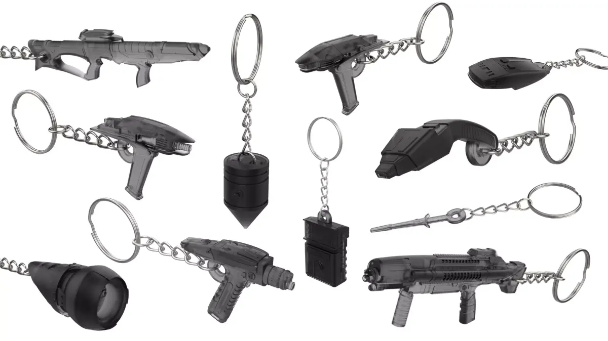 StarTrek Keychains Set part 1 - 11 Printable STL - Personal Use 3D print model