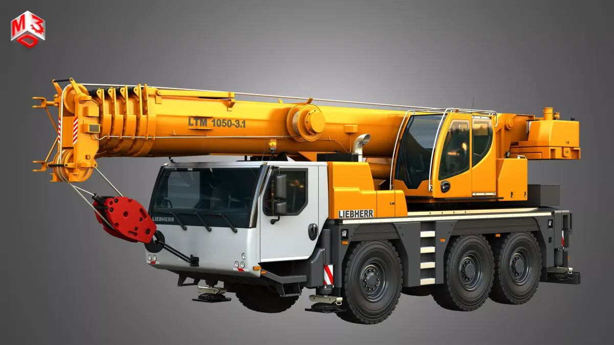 LTM 1050-3-1 Mobile Crane 3D model