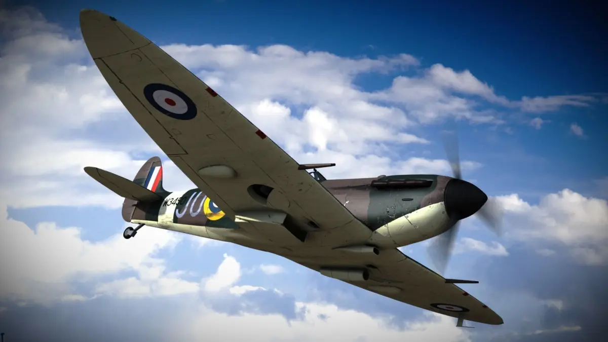 SPITFIRE MK VB 111st Squadron Low-poly 3D model