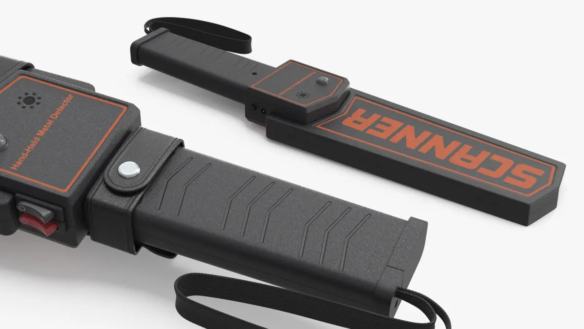 Handheld Metal Detector Wand 3D model
