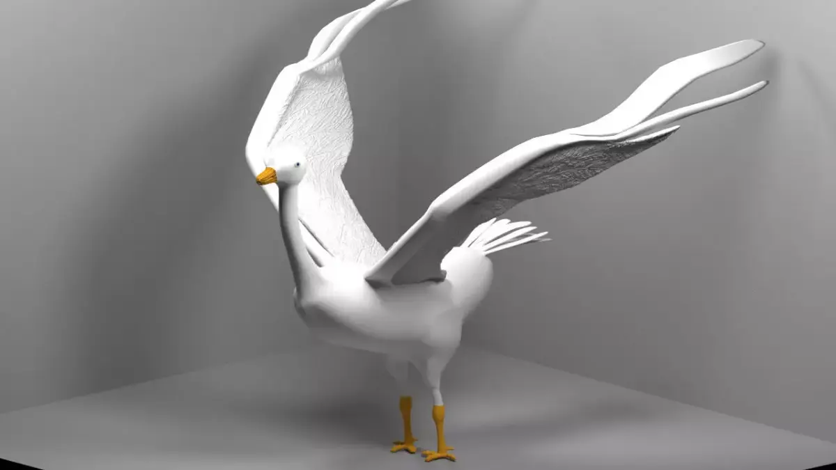 bird goose 3D model