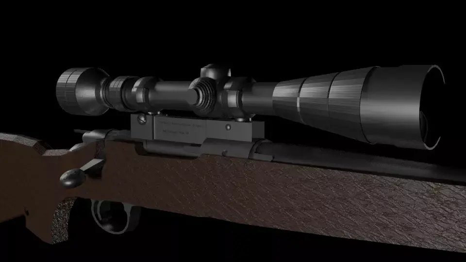 M40 Sniper Free low-poly 3D model