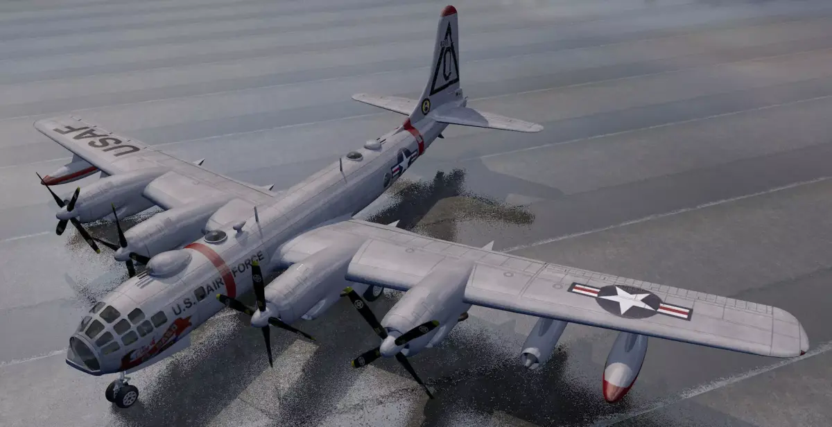 Boeing B-50 Superfortress 3D model