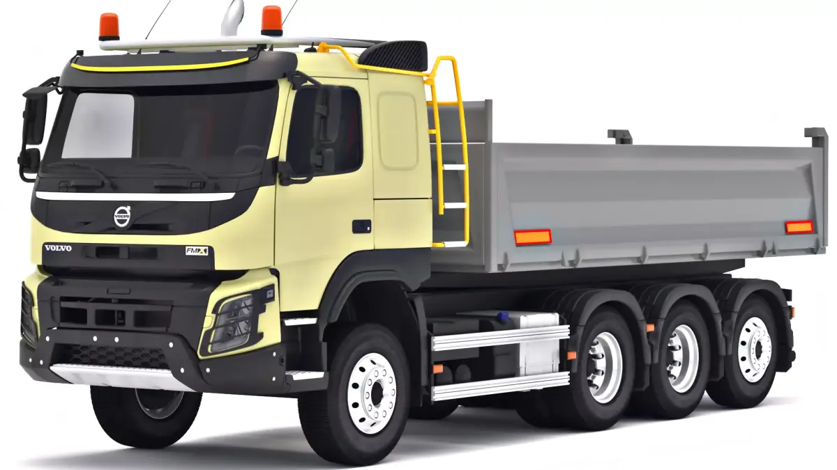 Volvo FMX Tridem Tipper Truck 8x4 3D model