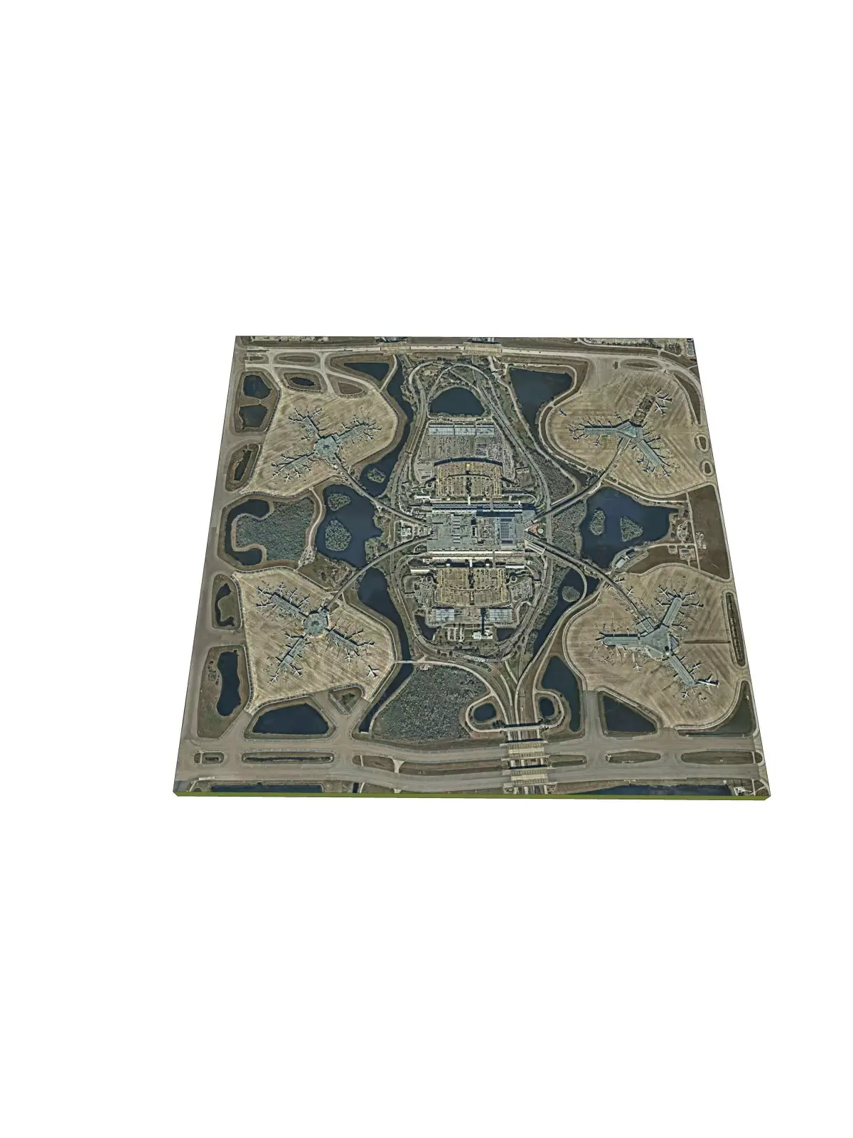 Orlando International Airport - High Resolution Image 3D model