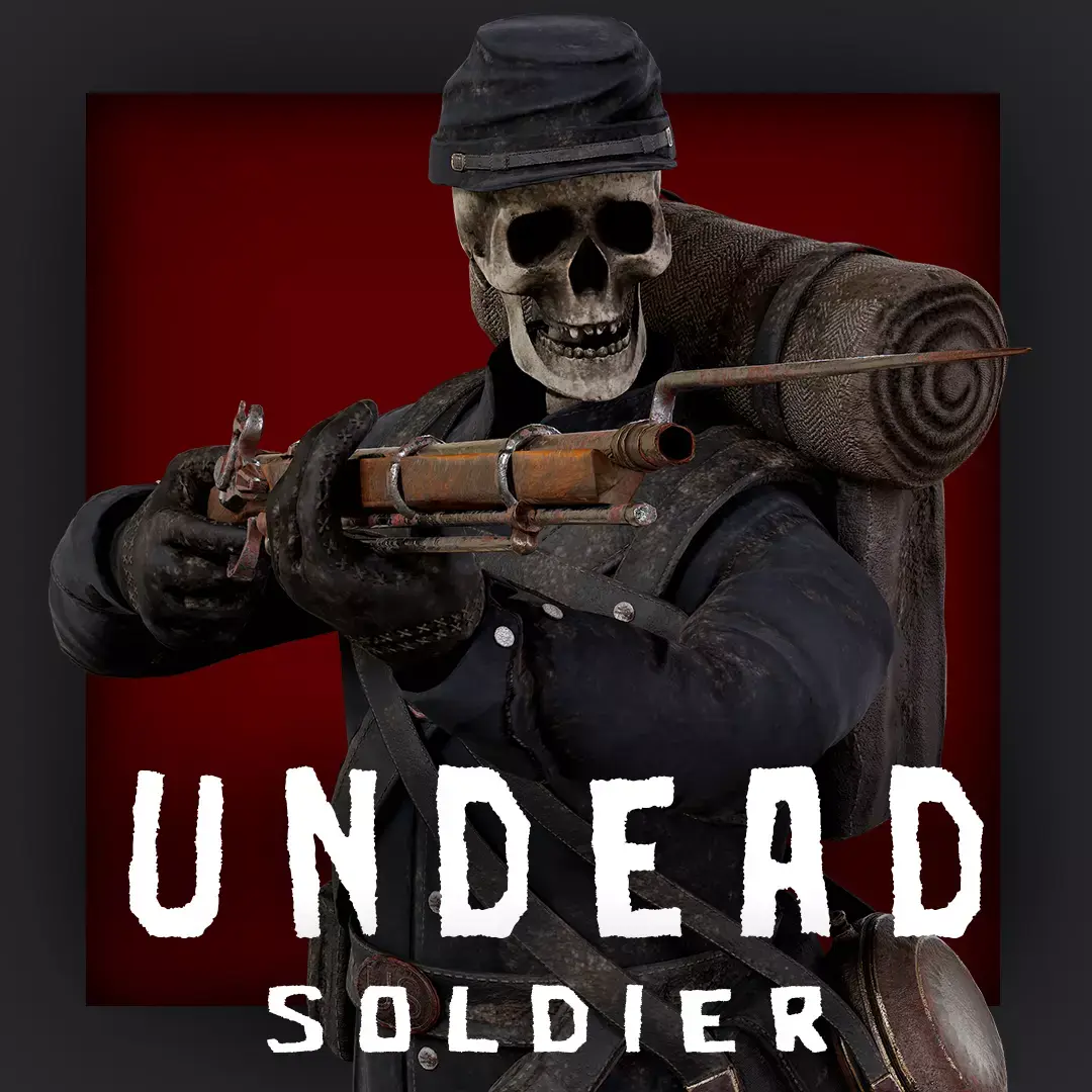 UNDEAD SOLDIER Low-poly 3D model