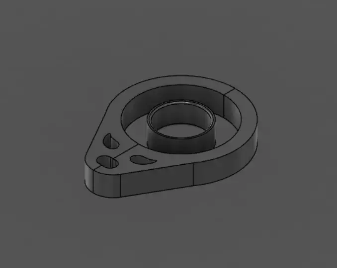 KeyToy part with hole in it 3D print model