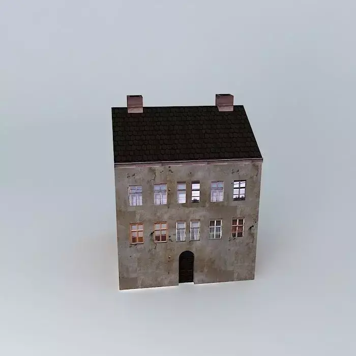 Urban 19th Century House Low-poly 3D model