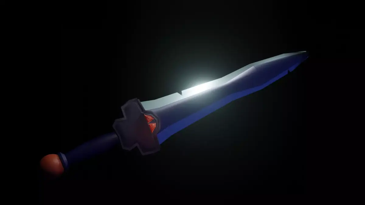Game Sword Low-poly  Free low-poly 3D model